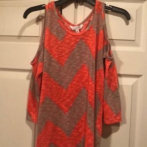 Charming Charlie Small Cold Shoulder Shirt